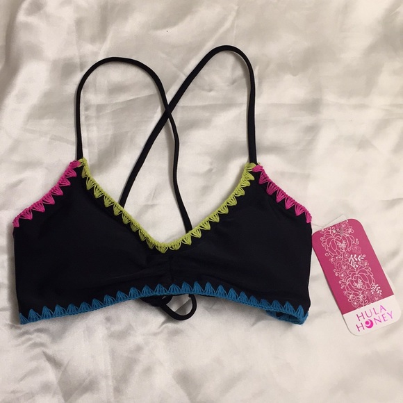Hula Honey Other - Hula Honey Women’s WhipStitch Shirred Bikini Top